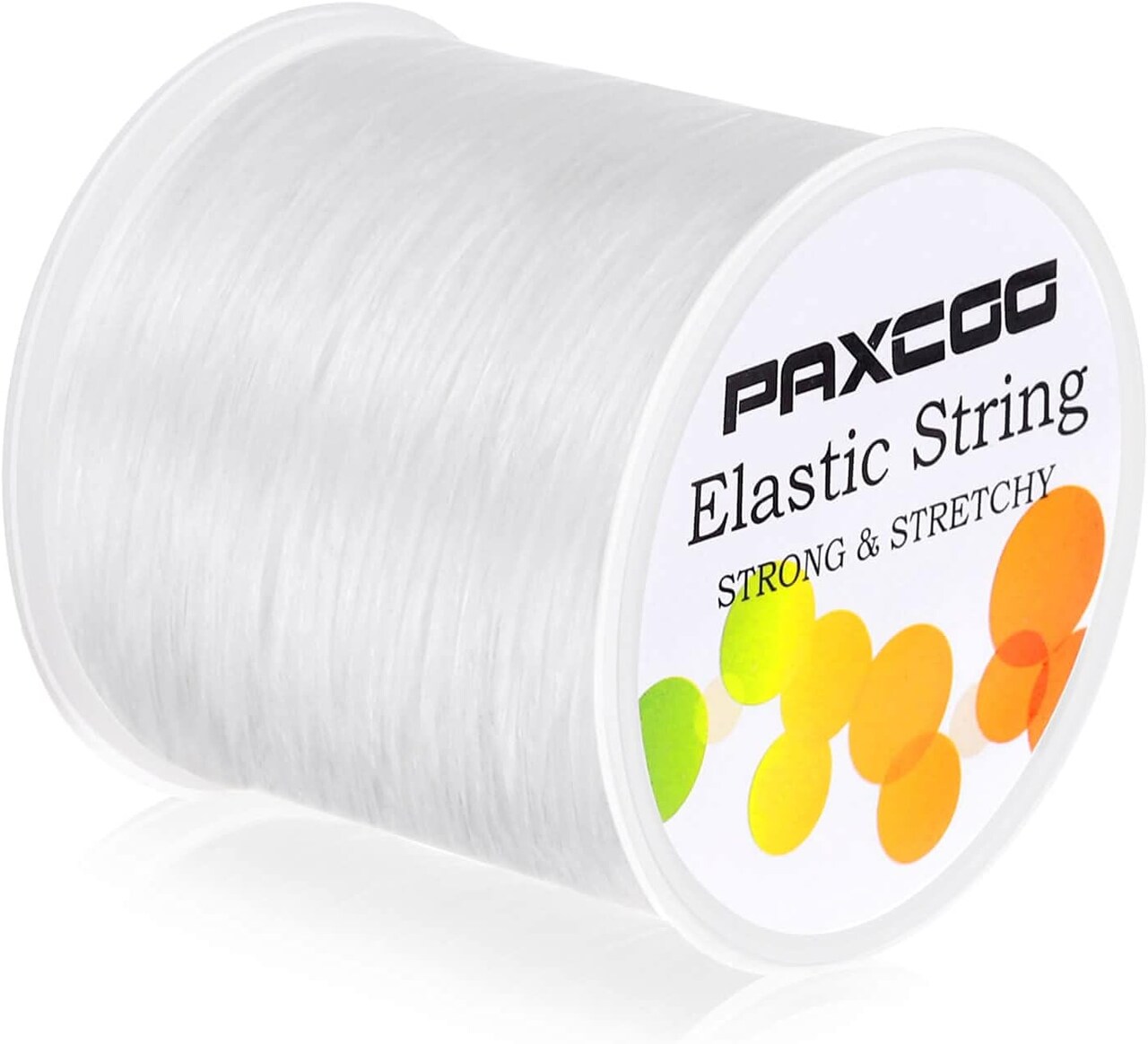 1mm Elastic Bracelet String Cord Stretch Bead Cord for Jewelry Making and Bracelet Making White